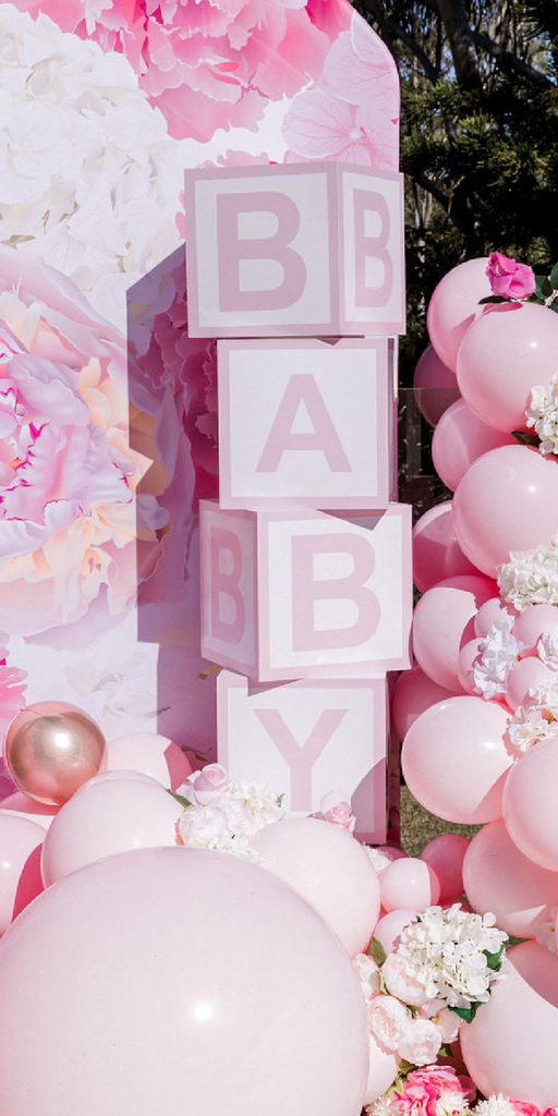 Pink baby blocks cheap