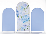 Blue Floral Arch Trio