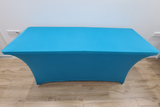 Bright Blue 6ft Trestle Table with Tablecloth