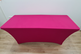 Magenta Pink 6ft Trestle Table with Tablecloth