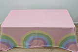 Pastel Rainbow 4ft Table & Tablecloth
