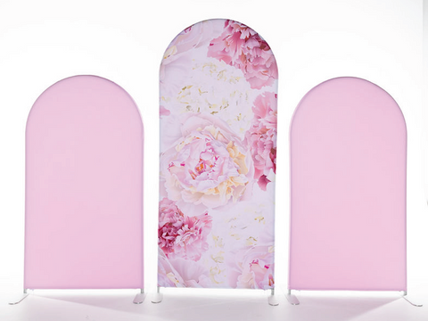 Pink Floral Arch Trio