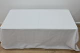 White 4ft Table & Tablecloth