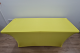 Yellow 6ft Trestle Table with Tablecloth